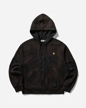 Slam Jam Hooded American Script Jacket Black