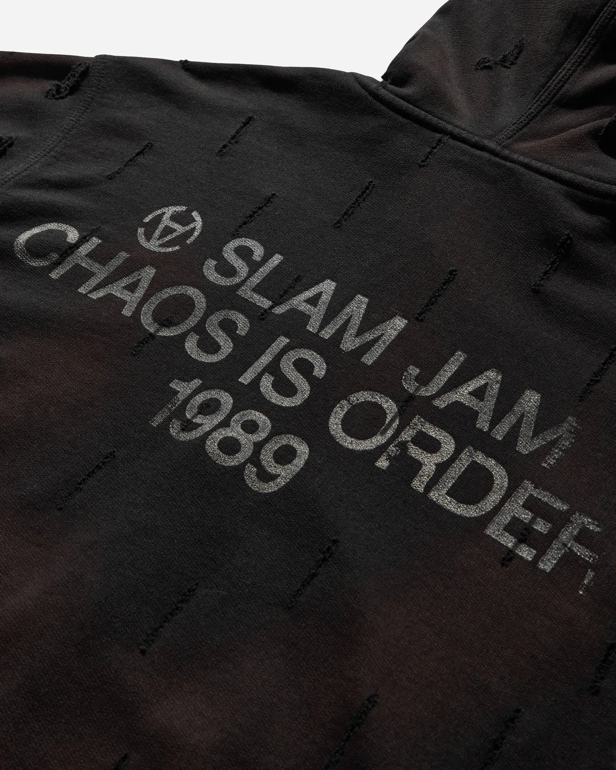 Slam Jam Hooded American Script Jacket Black
