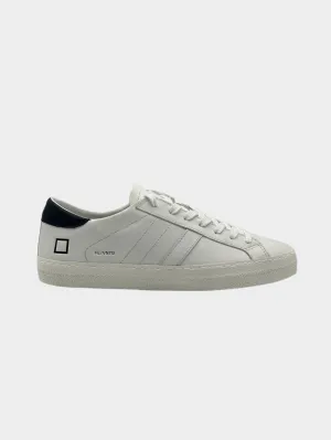 Sneakers Hill Low Vintage Calf White-Black In Pelle Bianco Nera
