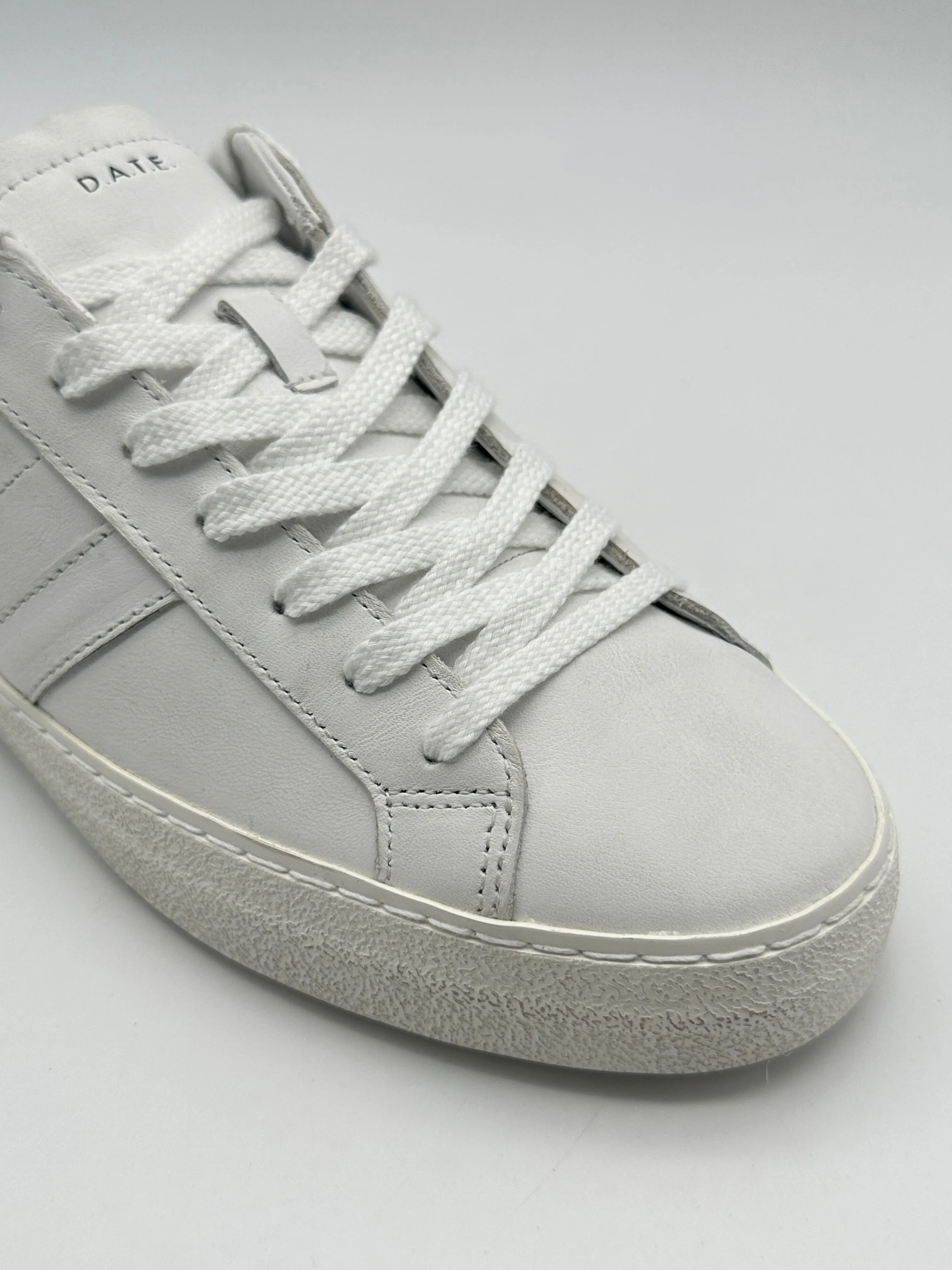 Sneakers Hill Low Vintage Calf White-Black In Pelle Bianco Nera