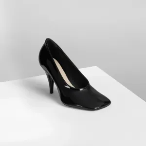 SOFT PUMP 90 | patent black leather