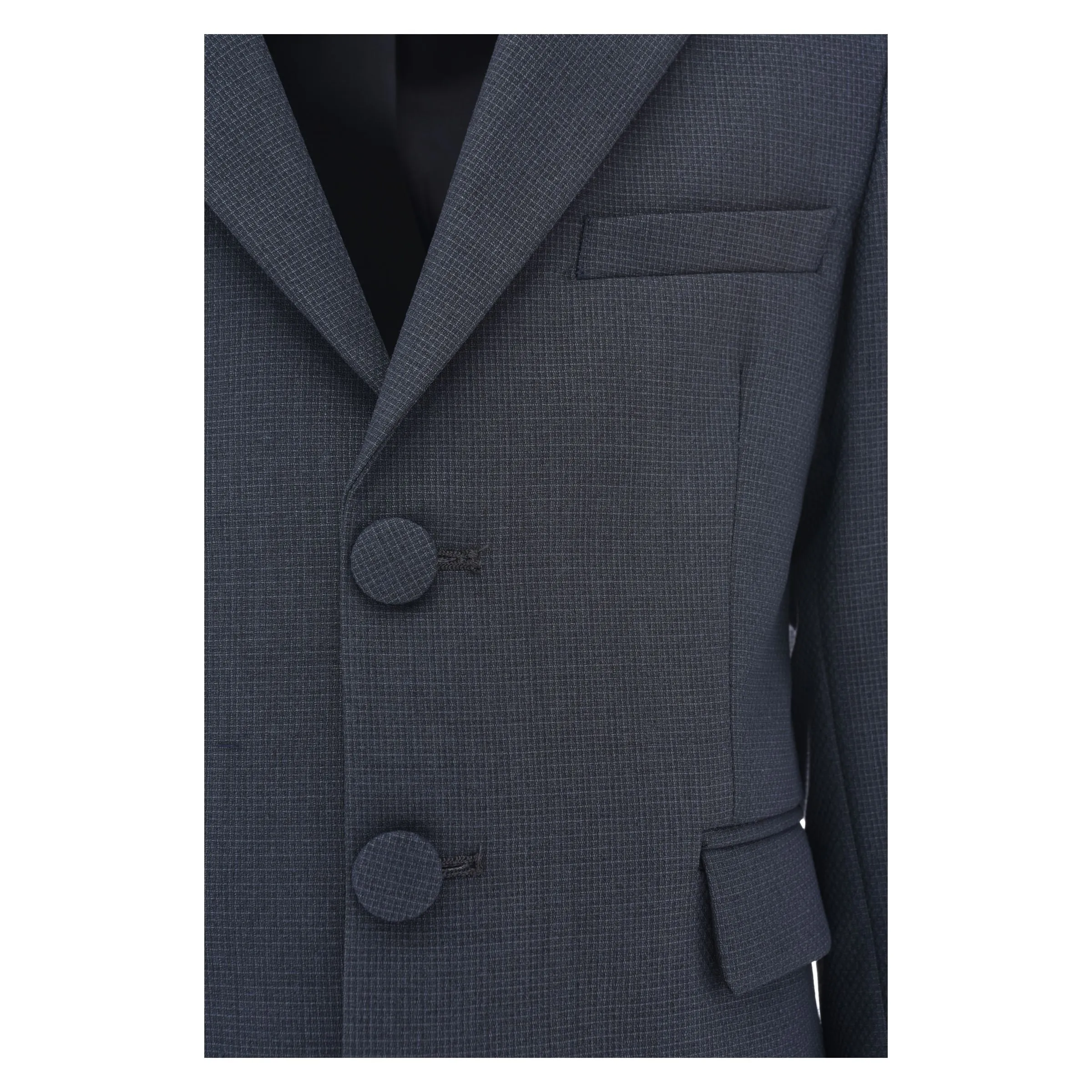 Steel Blue 5pc Peak Lapel Tuxedo