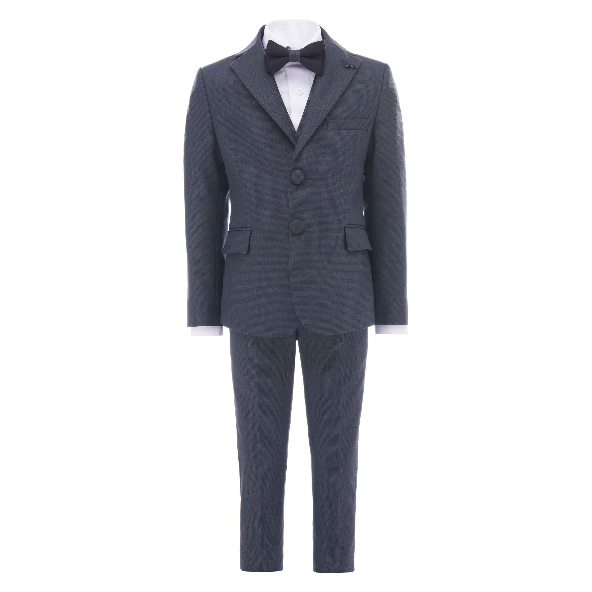 Steel Blue 5pc Peak Lapel Tuxedo