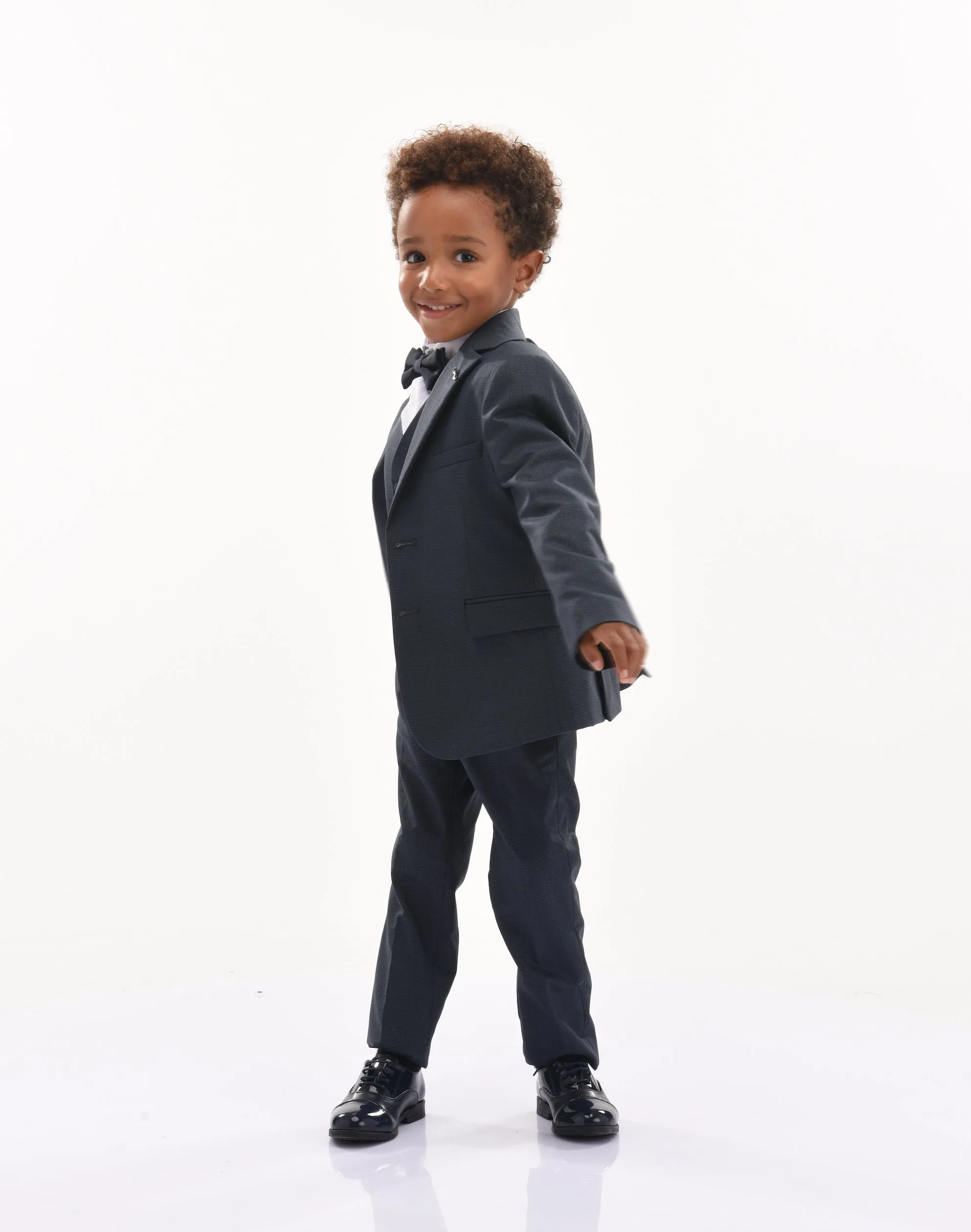 Steel Blue 5pc Peak Lapel Tuxedo