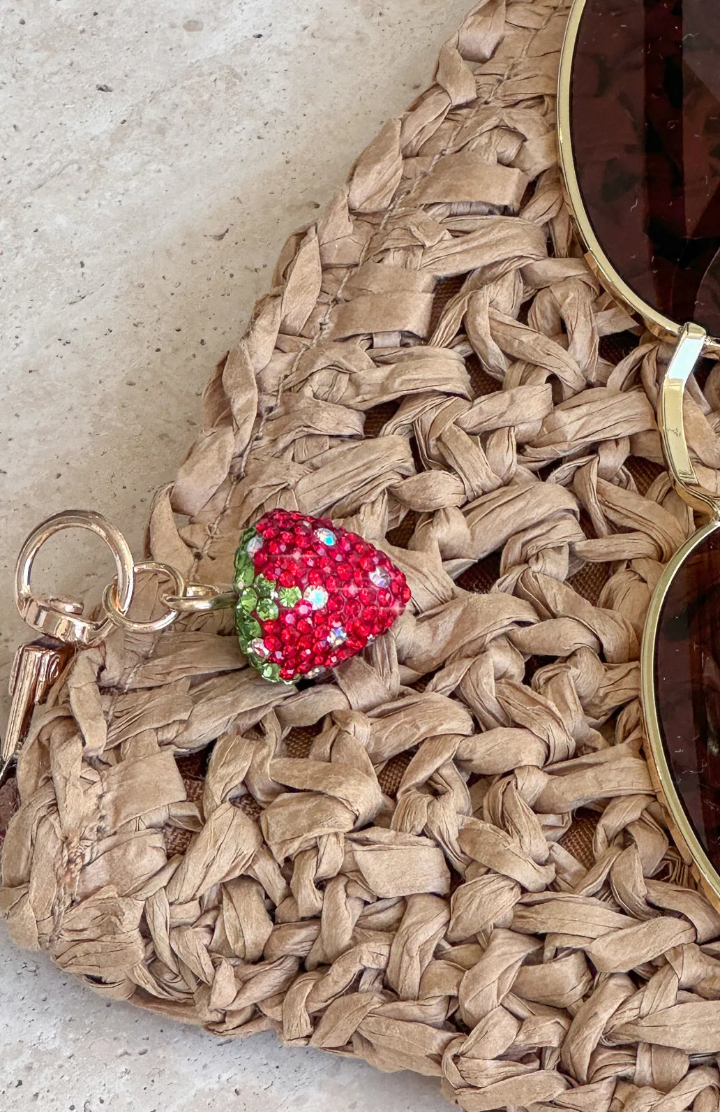 Stefanie Key Ring Red Strawberry