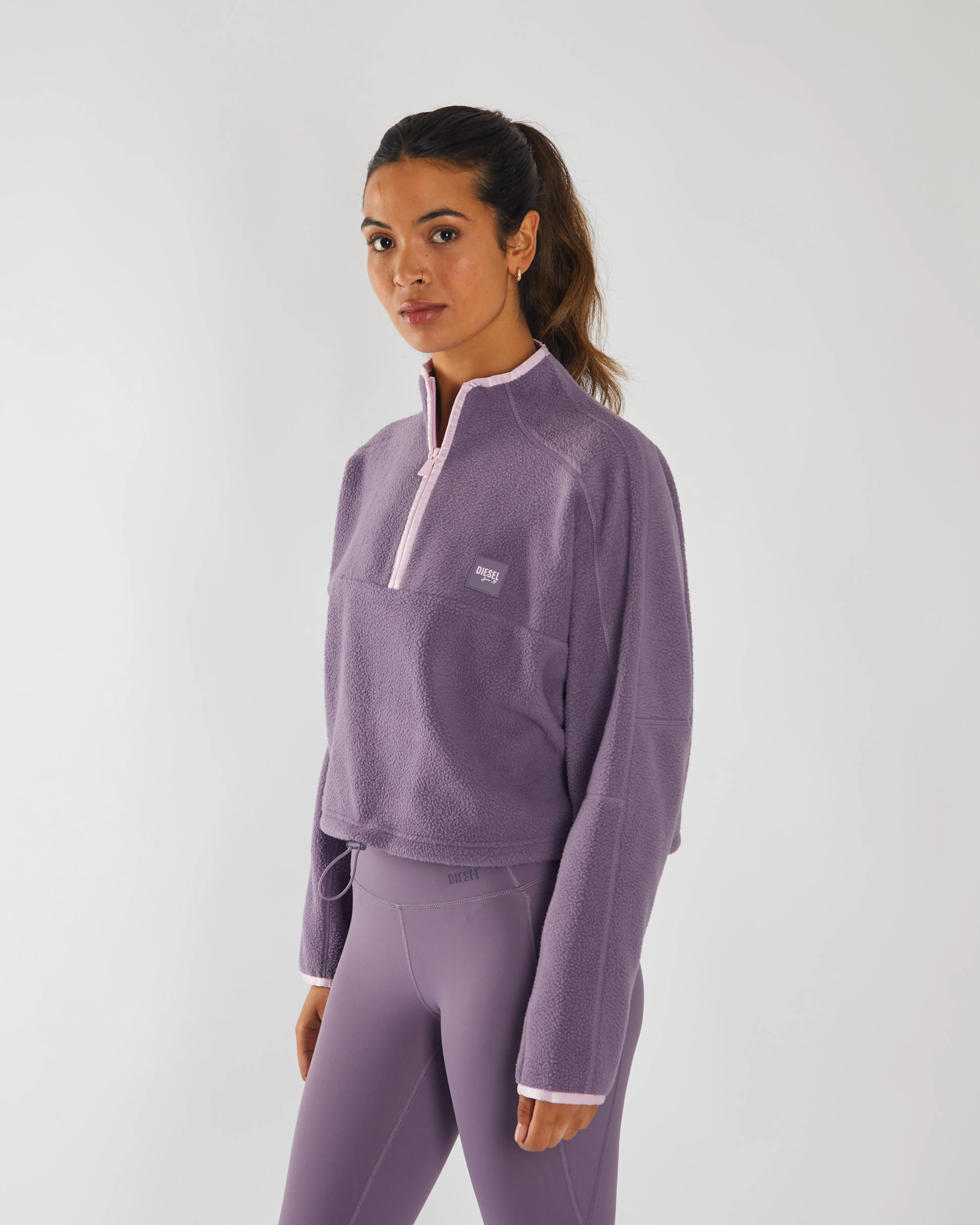 Stella Fleece Half Zip Lavender Dust