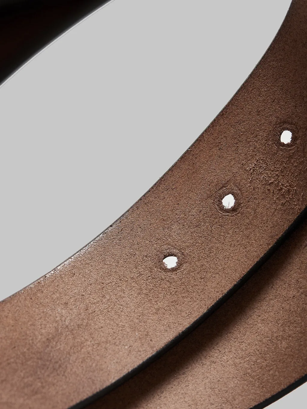 Sugar Cane Cowhide Leather Garrison Belt Brown