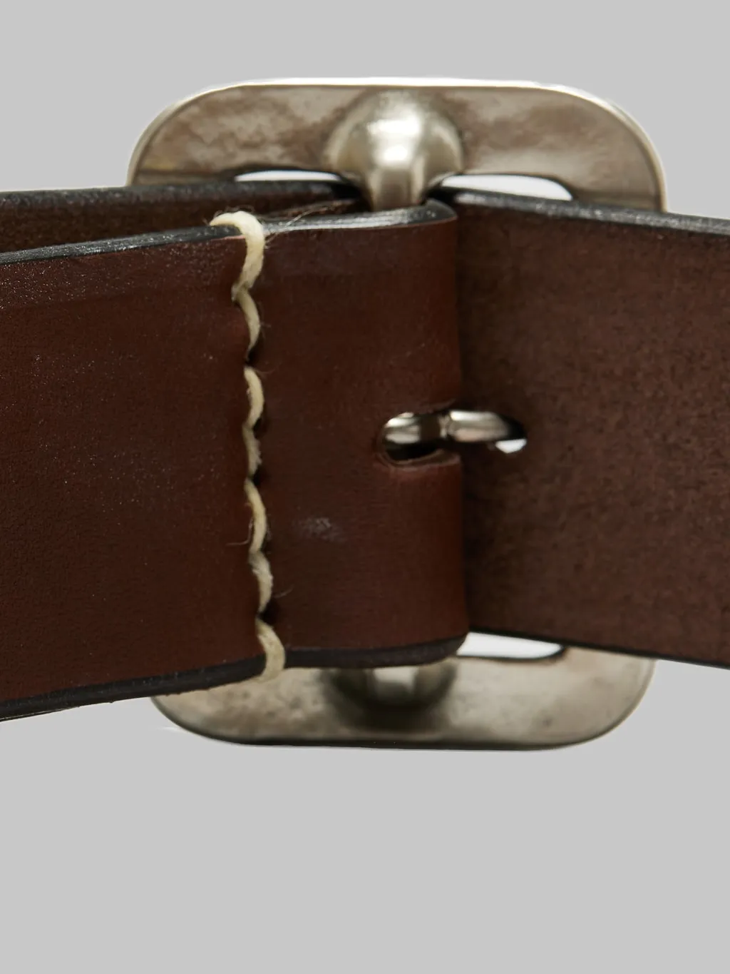 Sugar Cane Cowhide Leather Garrison Belt Brown