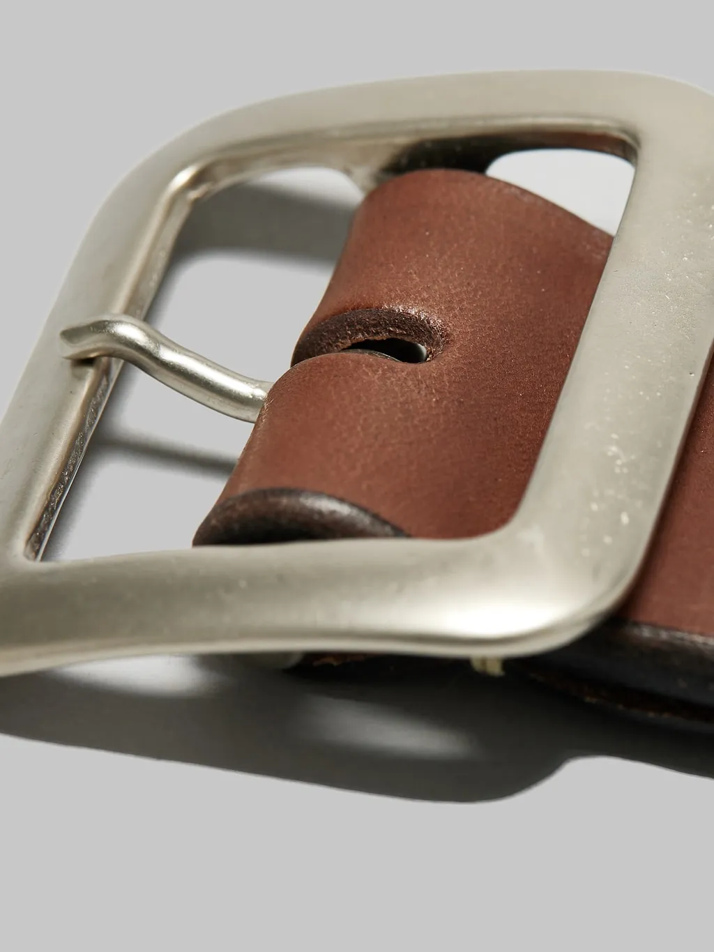 Sugar Cane Cowhide Leather Garrison Belt Brown