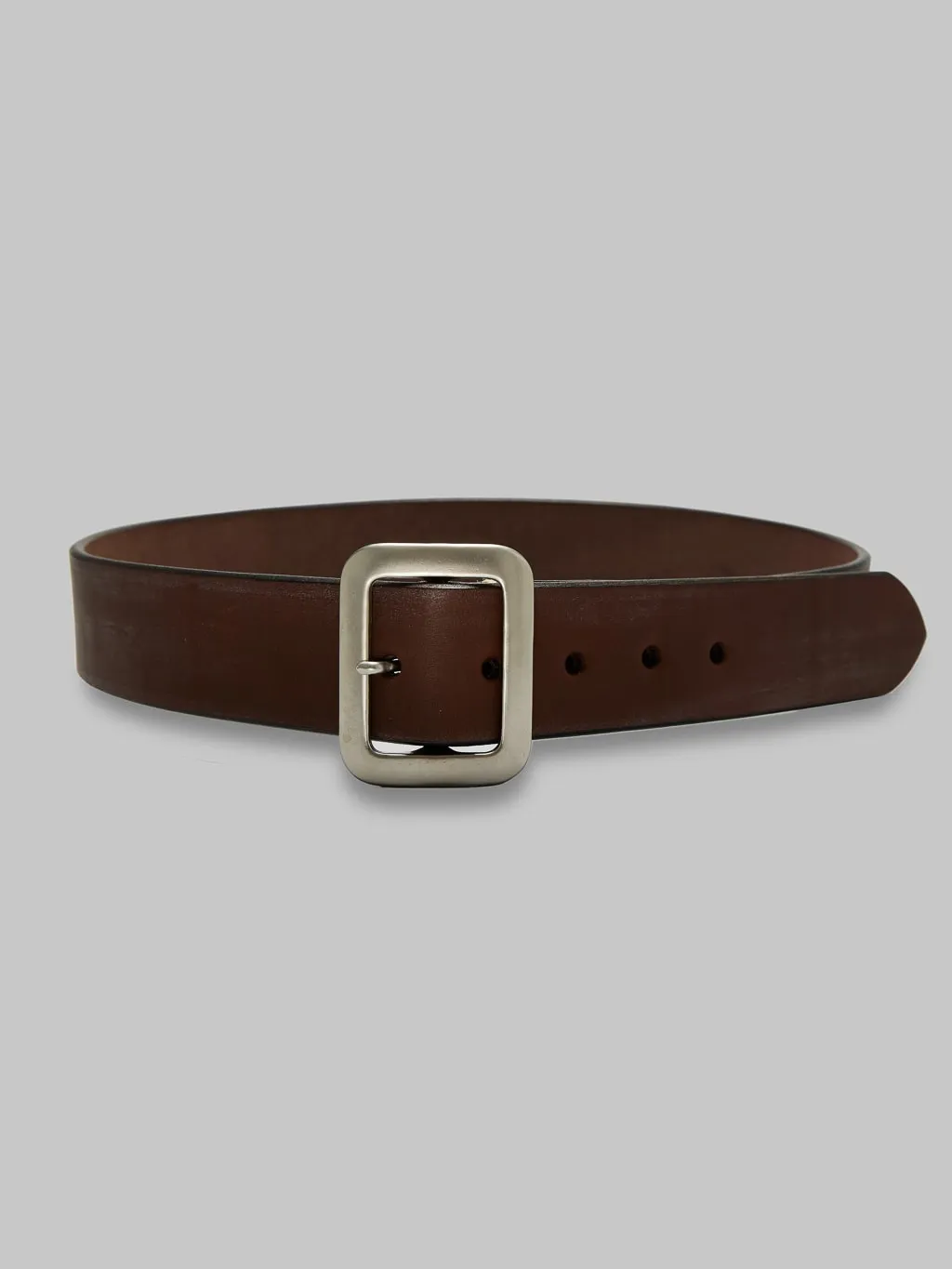 Sugar Cane Cowhide Leather Garrison Belt Brown