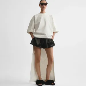 T-SHIRT TRAIN TOP | white jersey