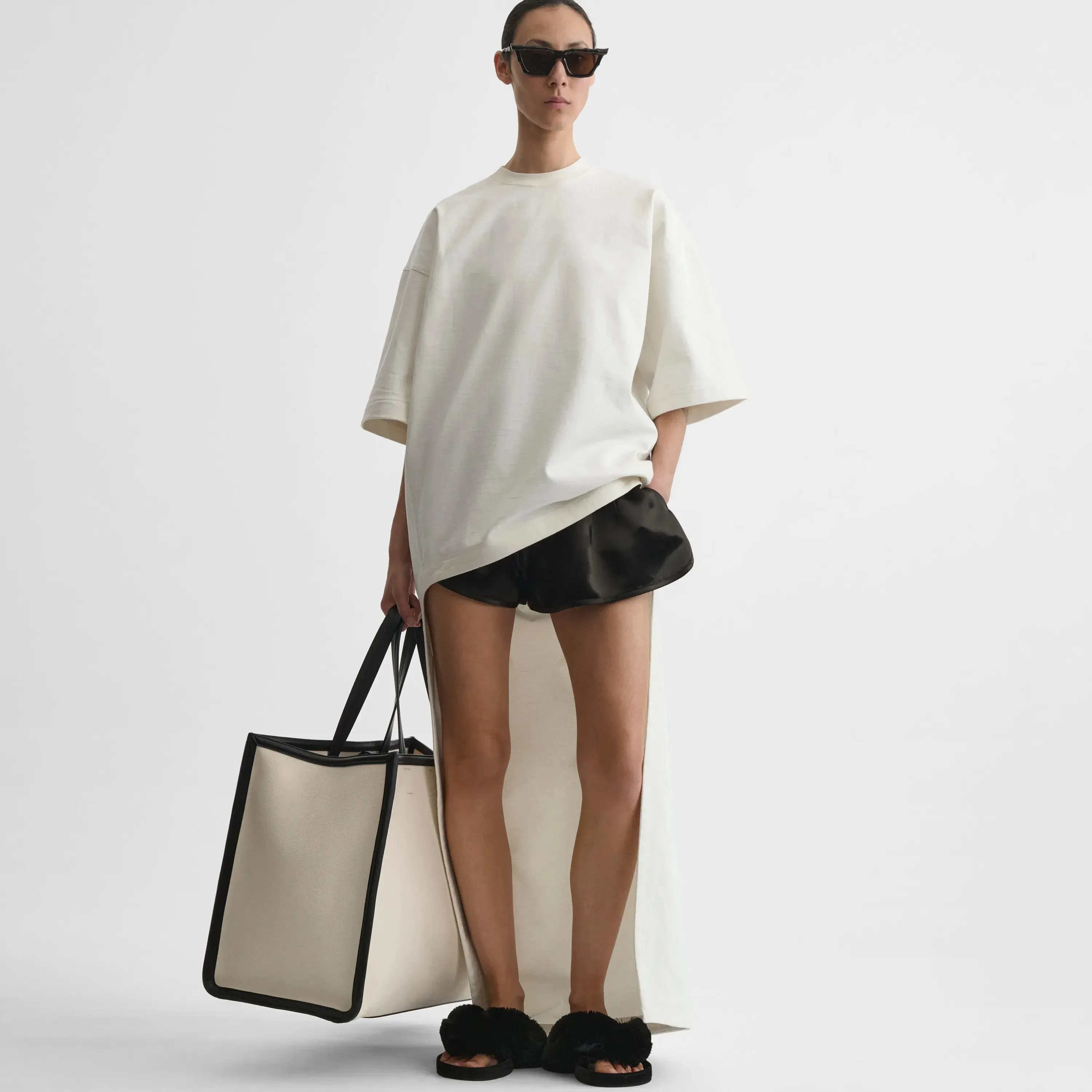 T-SHIRT TRAIN TOP | white jersey