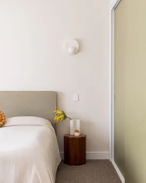 Textured Alabaster Disc Wall Light