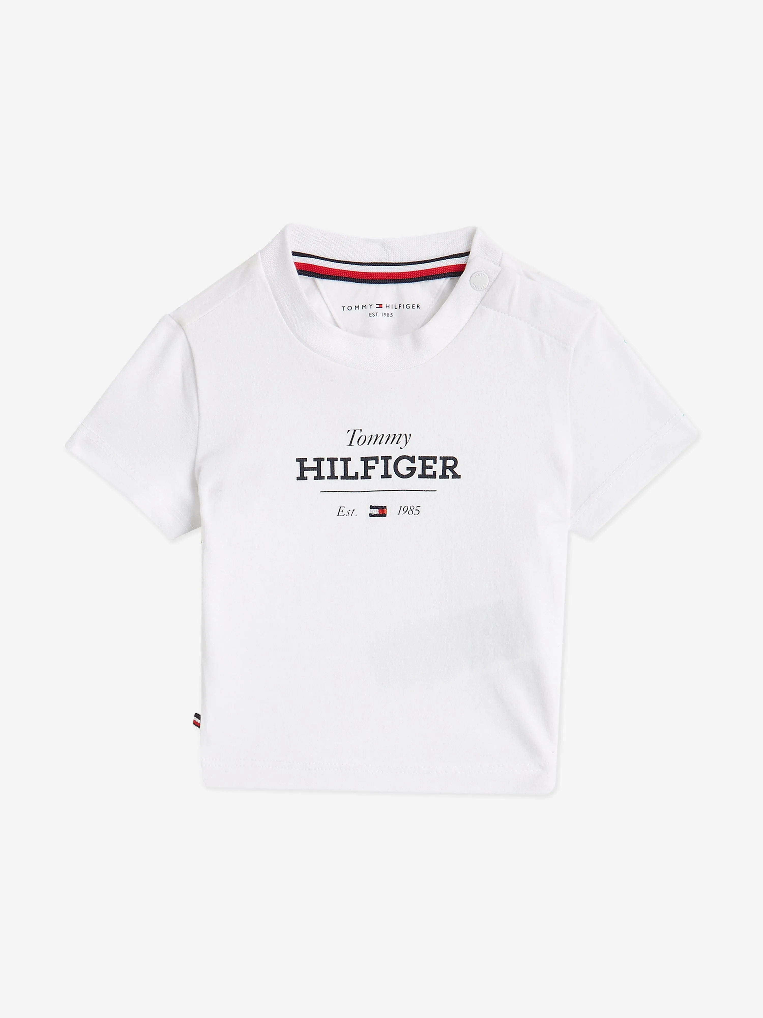 Tommy Hilfiger Baby Monotype T-Shirt and Shorts Set in Navy