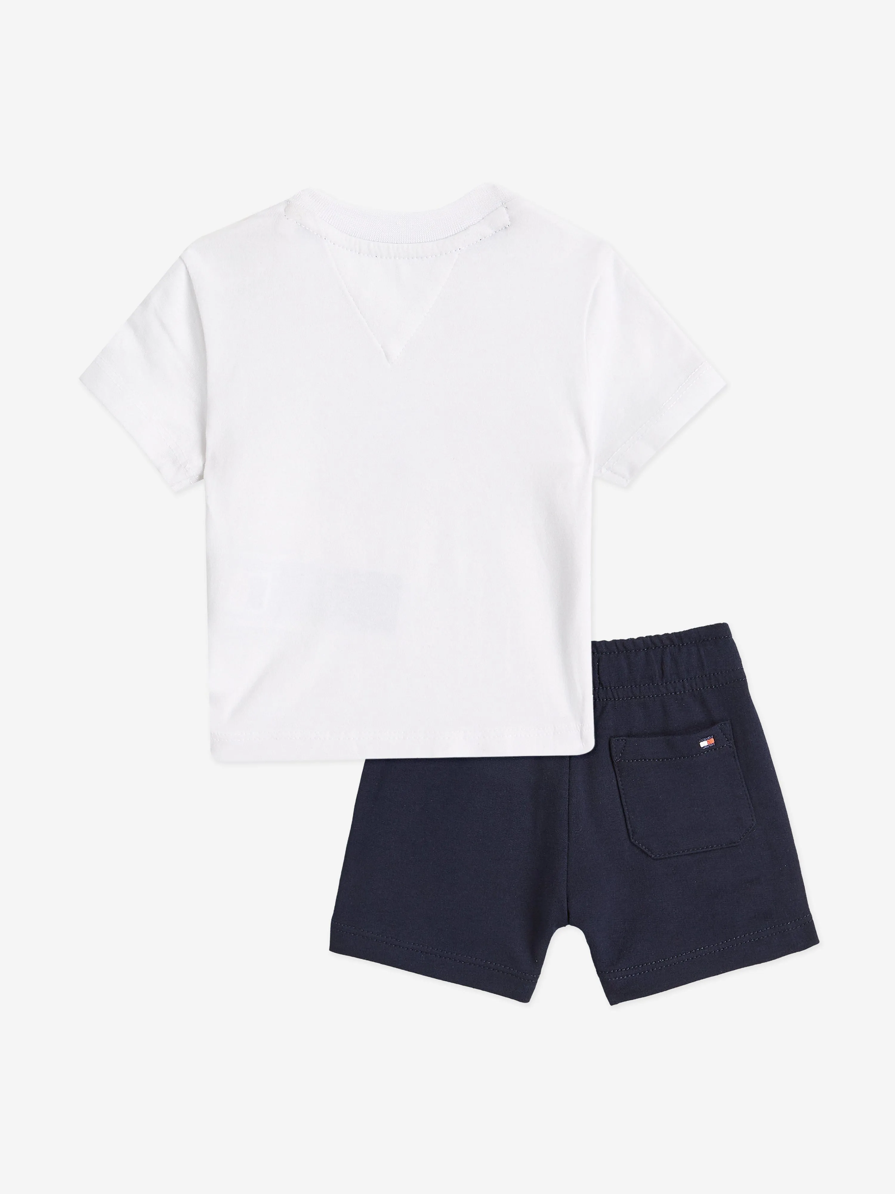 Tommy Hilfiger Baby Monotype T-Shirt and Shorts Set in Navy