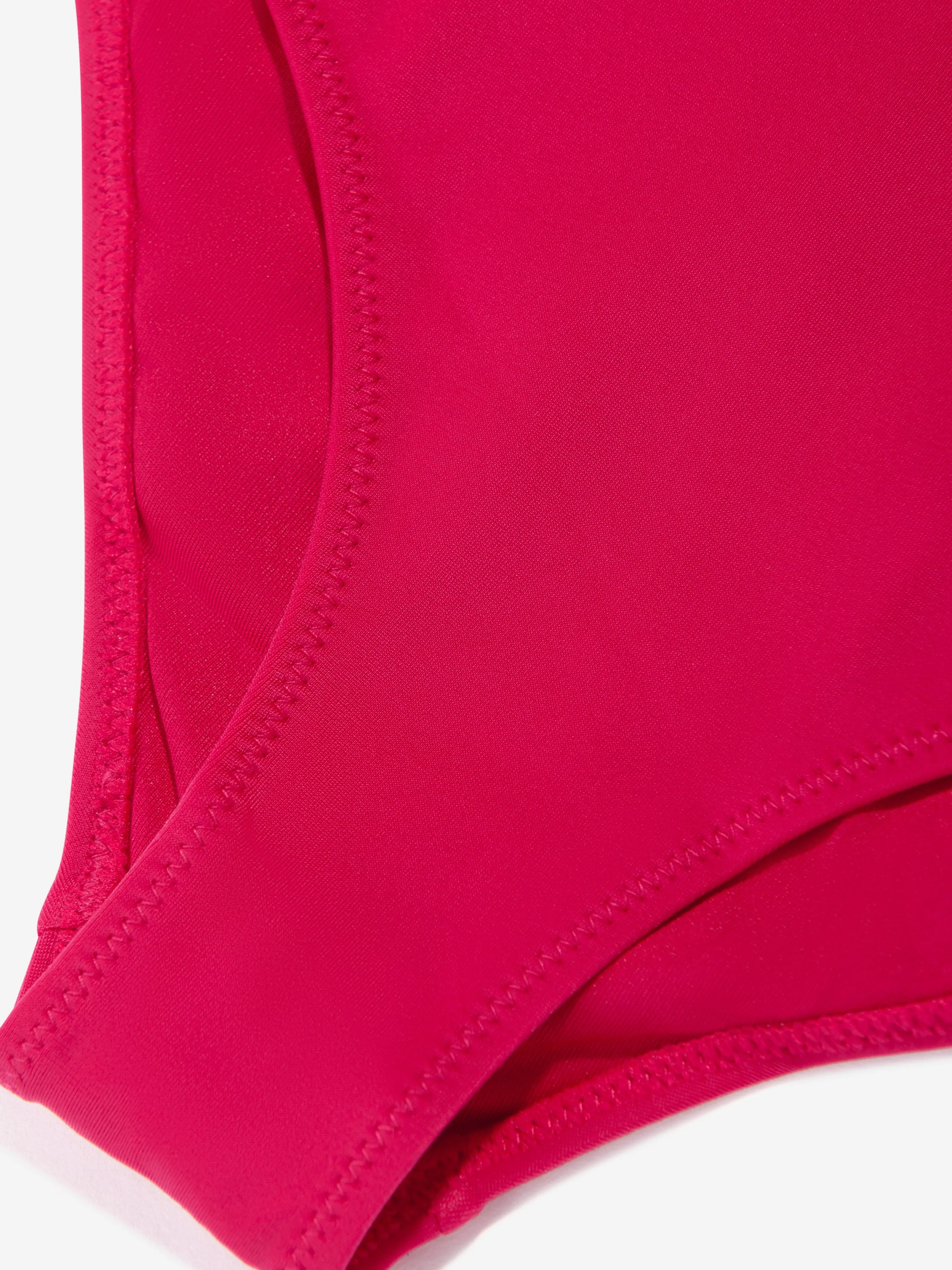 Tommy Hilfiger Girls Logo Swimsuit in Pink