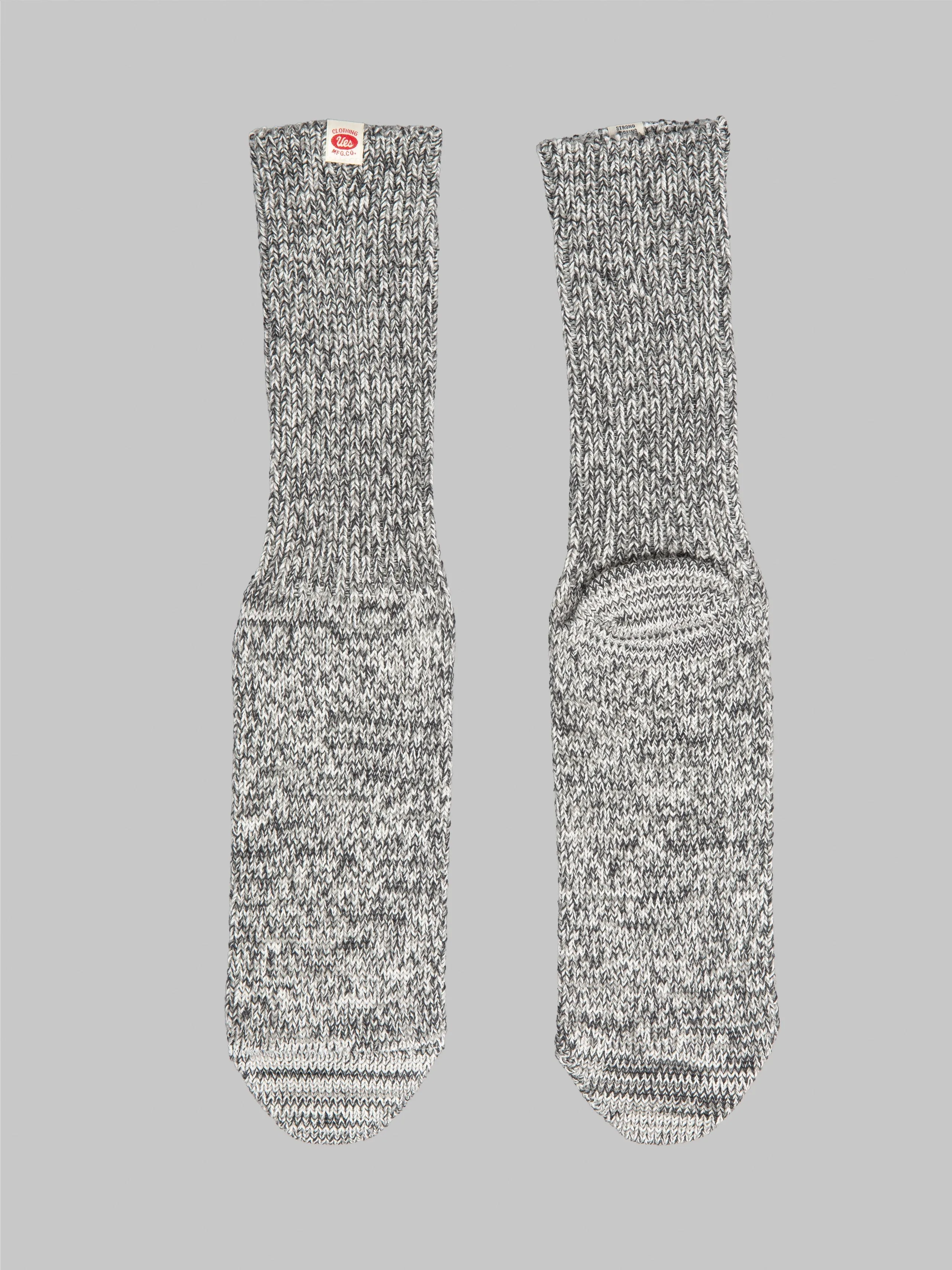 UES Melange Crew Length Socks Heather Grey
