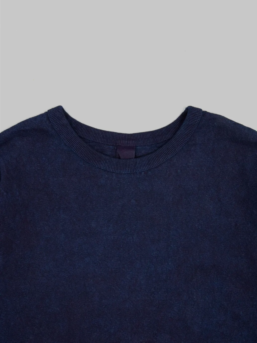 UES No.8 Slub Nep Long Sleeve T-Shirt Indigo