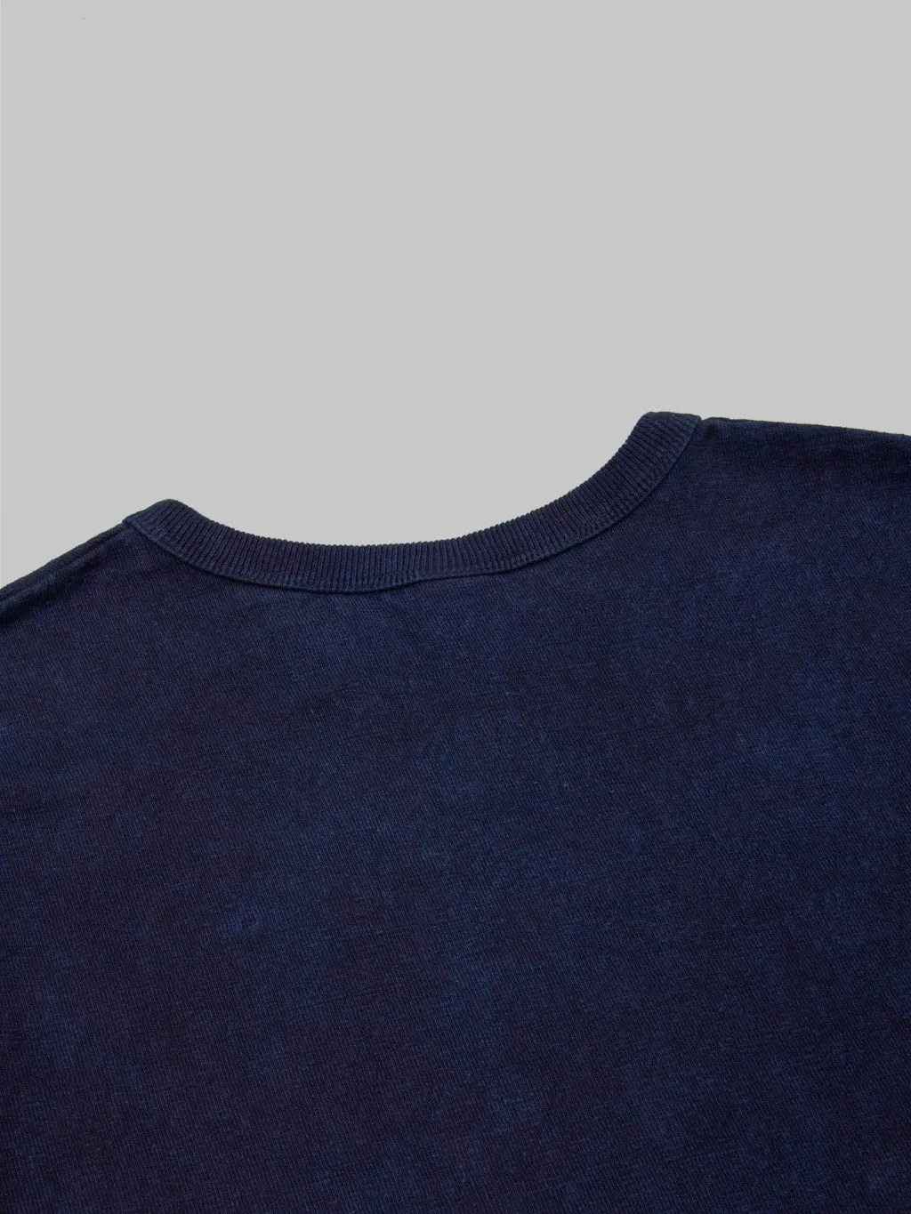 UES No.8 Slub Nep Long Sleeve T-Shirt Indigo