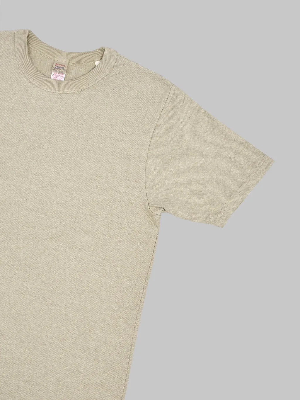 UES No.8 Slub Nep Short Sleeve T-Shirt Beige