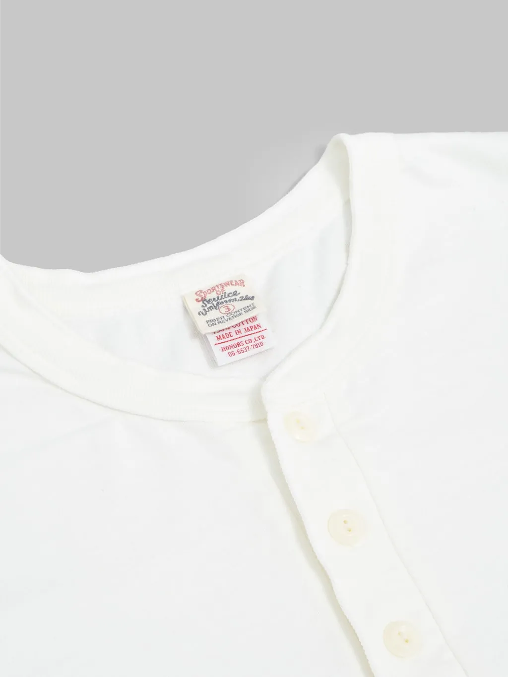 UES Ramayana Henley Neck T-Shirt White