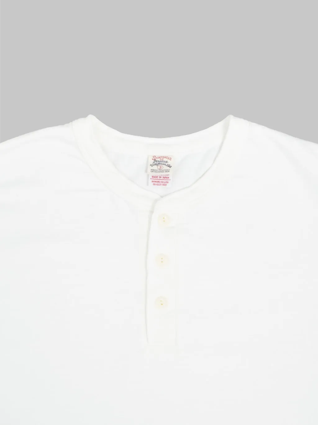 UES Ramayana Henley Neck T-Shirt White