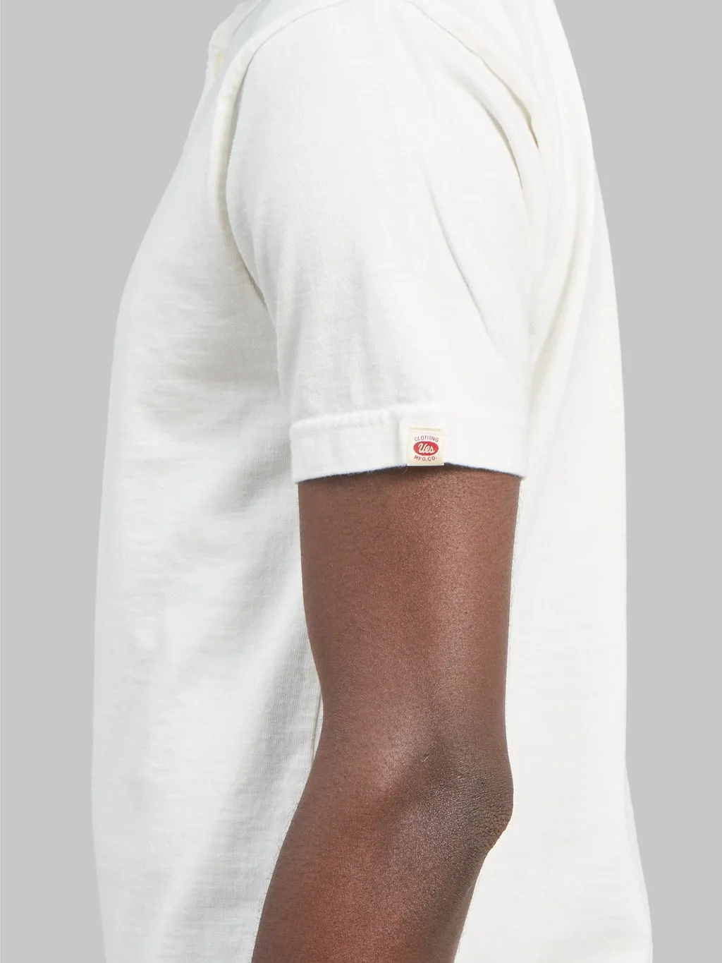 UES Ramayana Henley Neck T-Shirt White