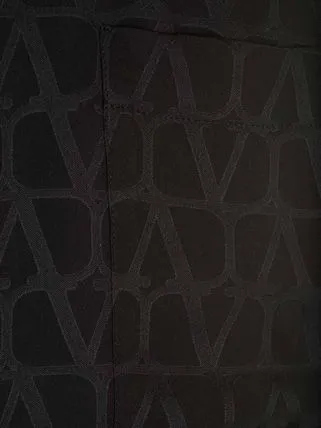 Valentino All-Over Logo Patterned Bermuda Shorts Black