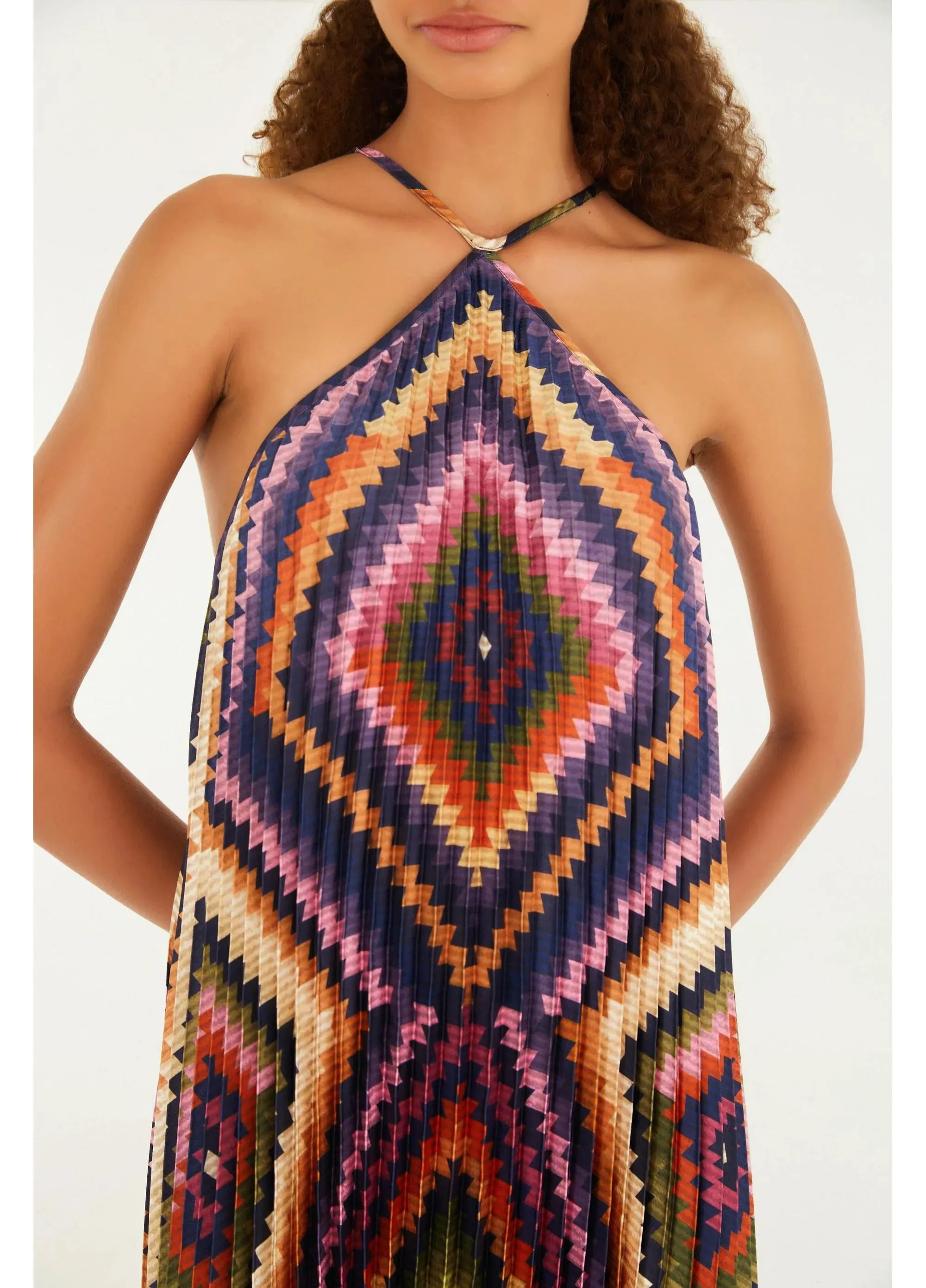 Vestido Plissado Pretti