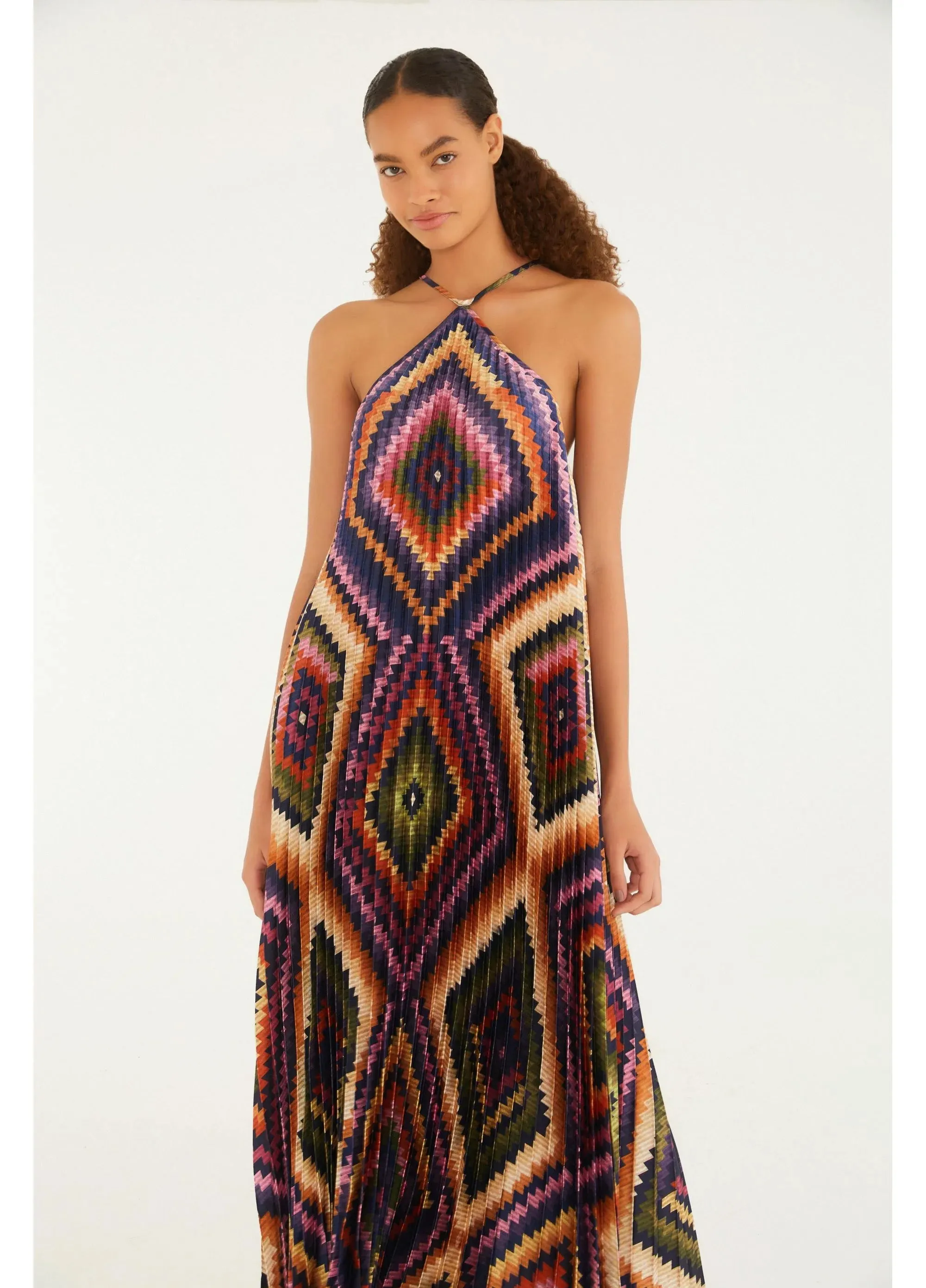 Vestido Plissado Pretti