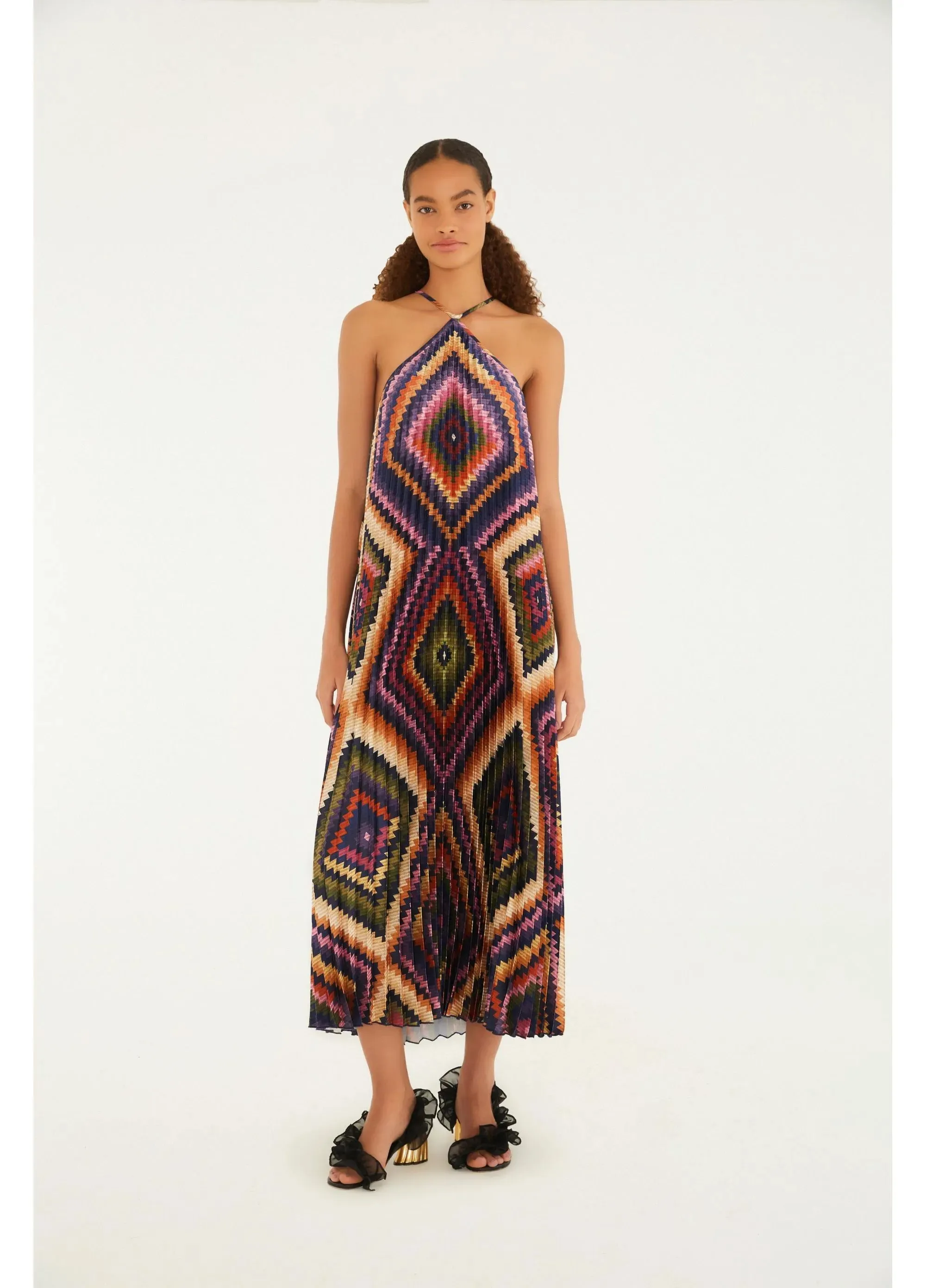 Vestido Plissado Pretti