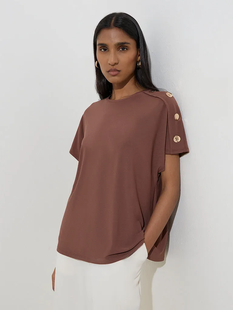 Wardrobe Brown Solid Top