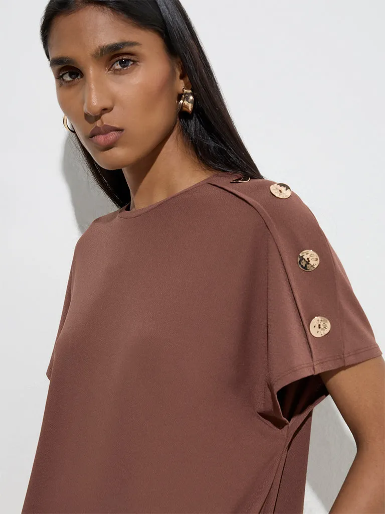 Wardrobe Brown Solid Top