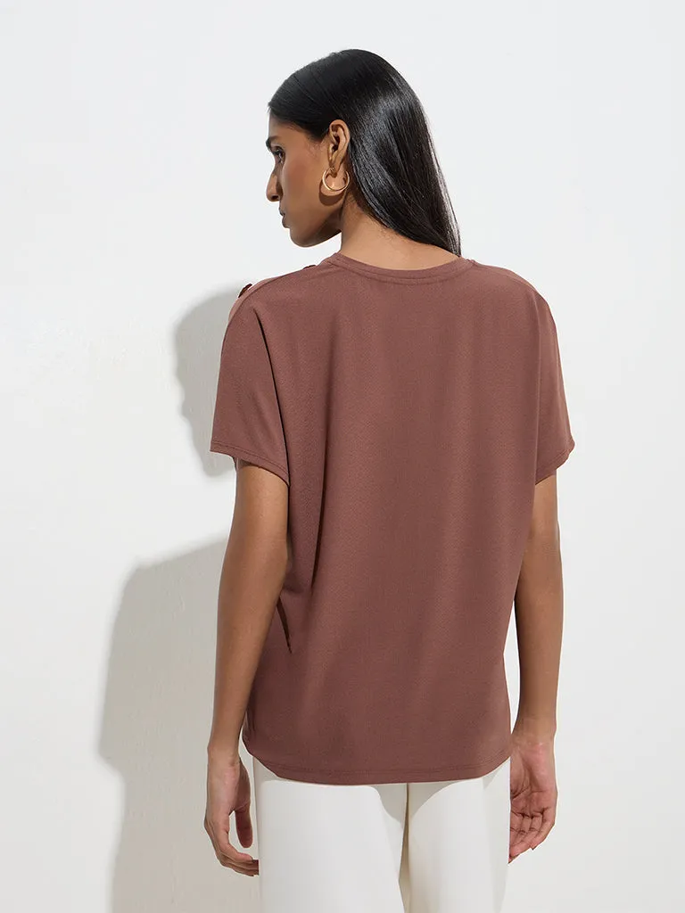 Wardrobe Brown Solid Top