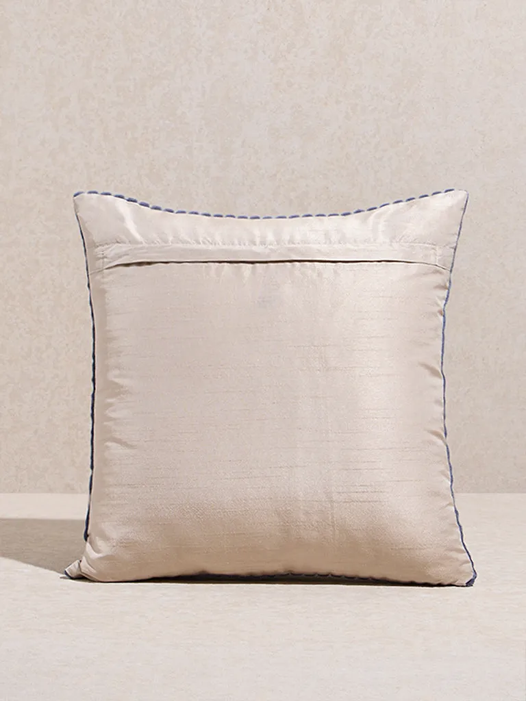 Westside Home Dusty Blue Self-Striped Corduroy Cushion Cover