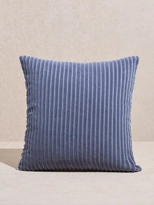 Westside Home Dusty Blue Self-Striped Corduroy Cushion Cover