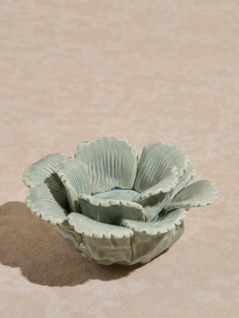 Westside Home Mint Ceramic Rose Decorative Object