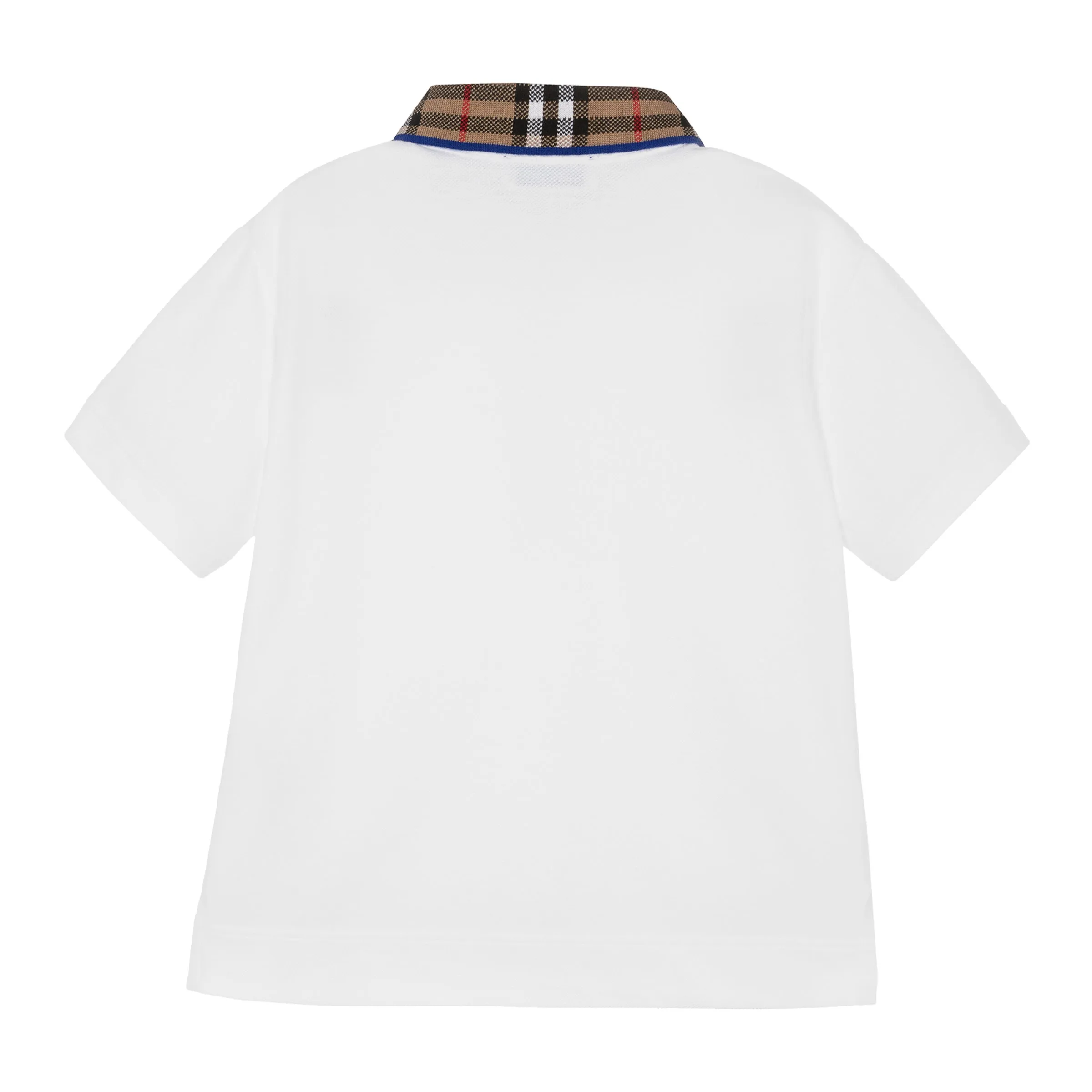 White Check Polo Shirt