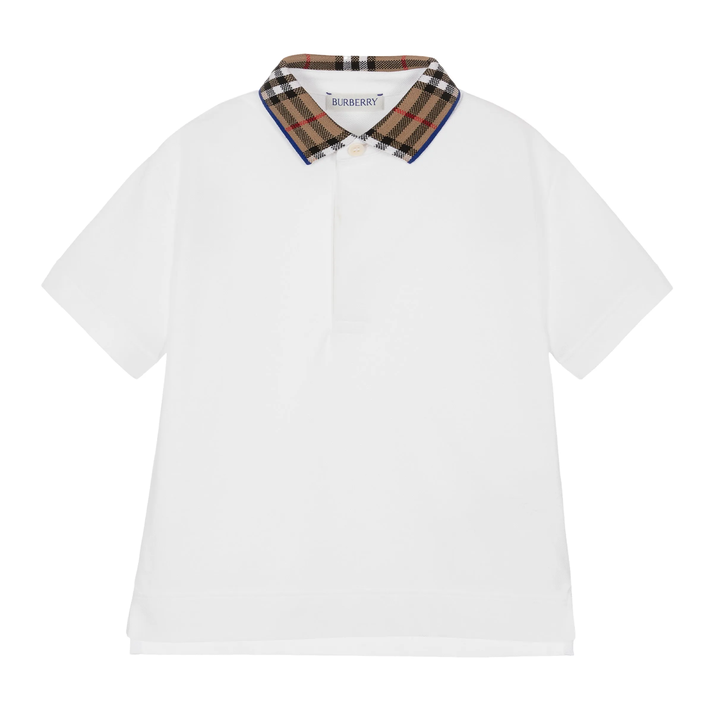 White Check Polo Shirt