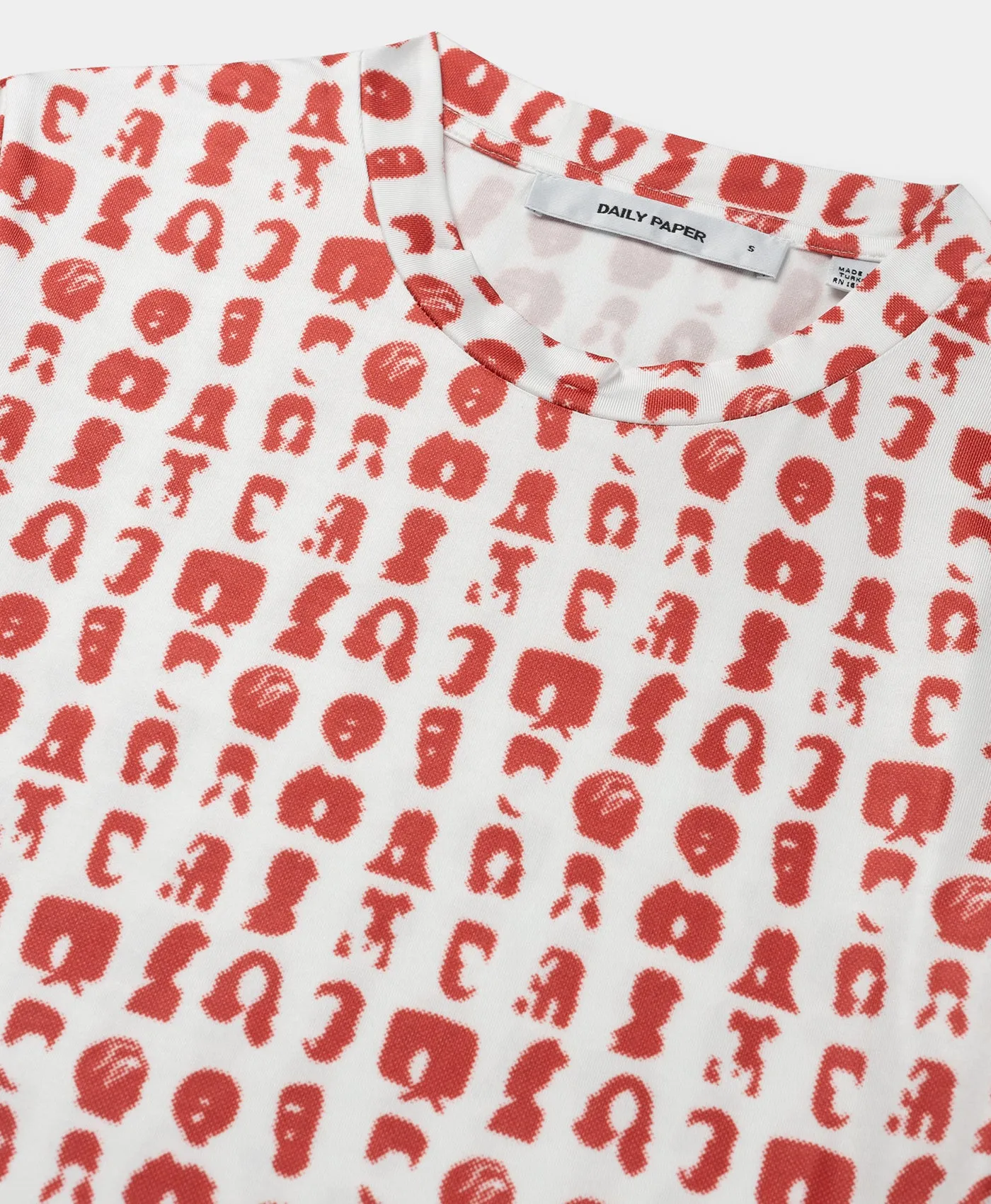 White Hair Grid Aop T-Shirt