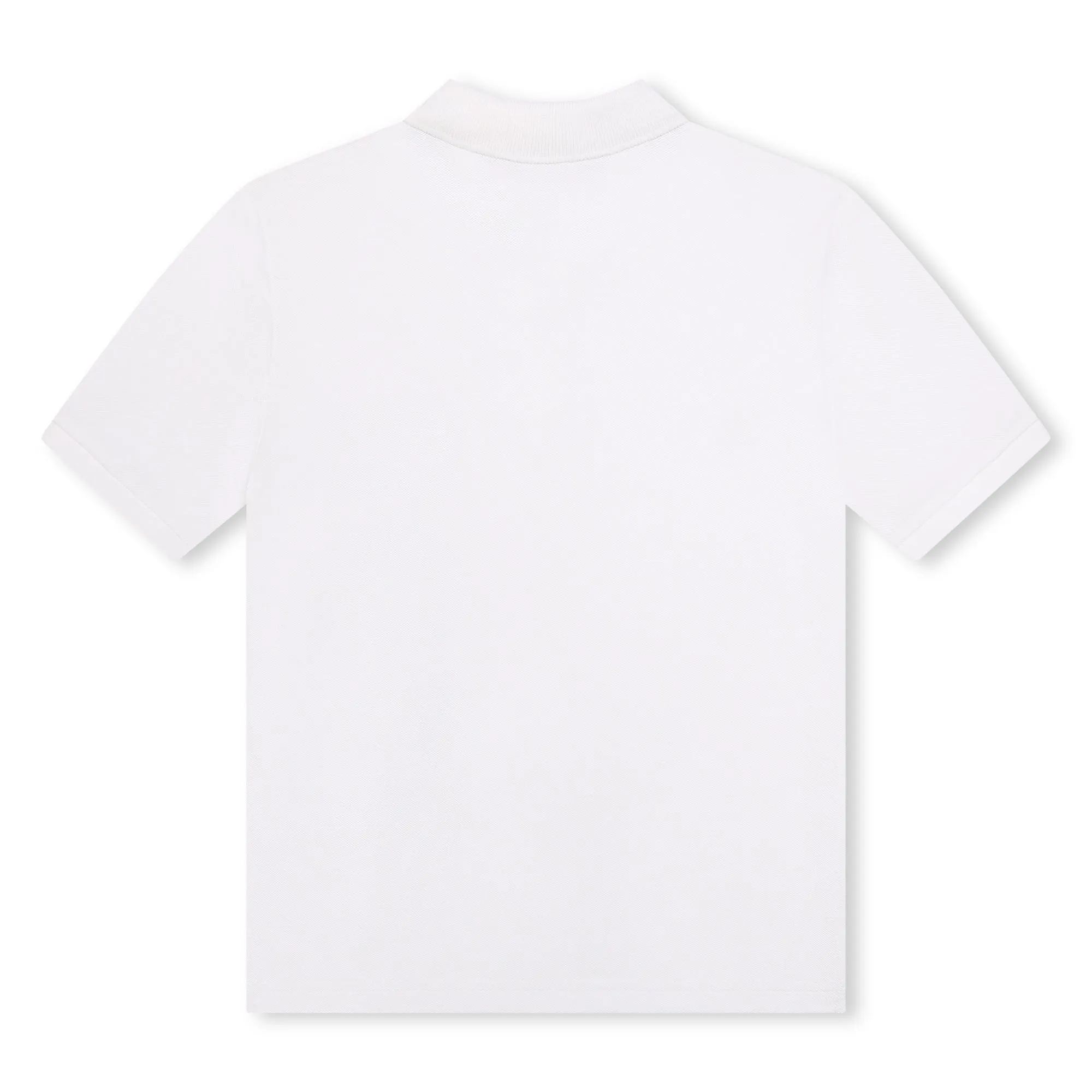 White Logo Polo