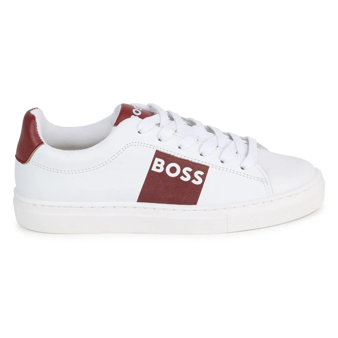 White Logo Sneakers