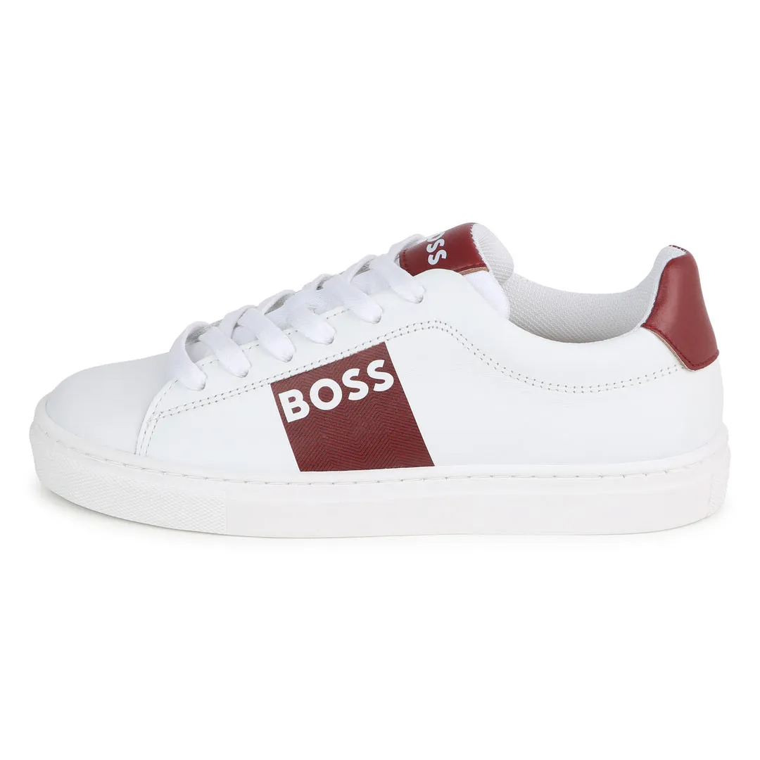 White Logo Sneakers