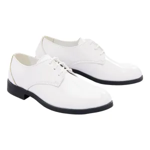White Patent Lace Dress Shoes