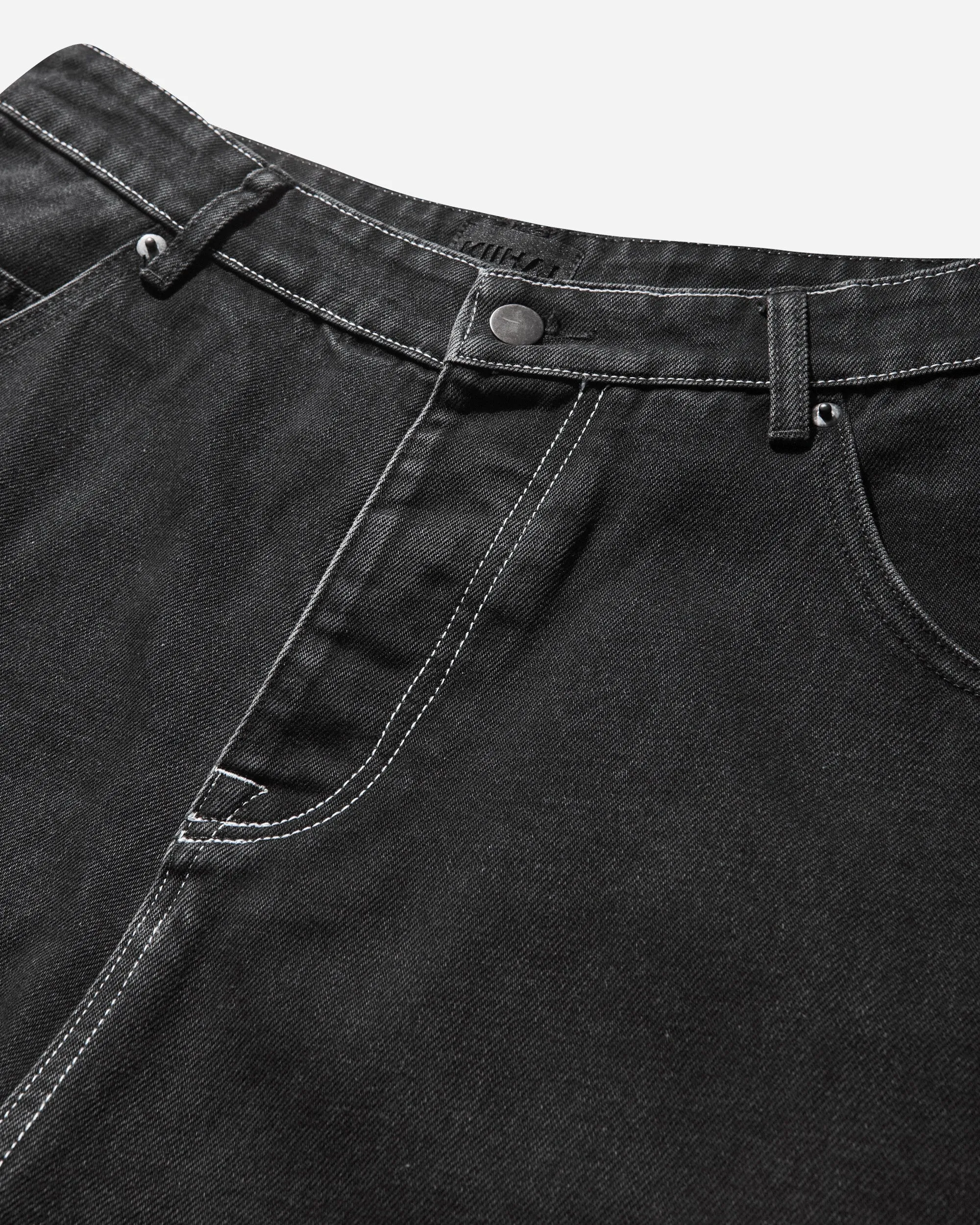 Women's Studs Baggy Jeans Grey Wash