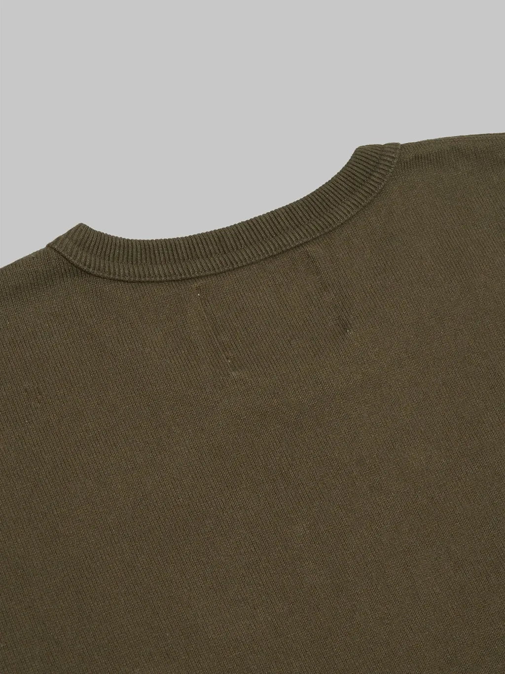 Wonder Looper Double Heavyweight Crewneck T-Shirt Heather Khaki