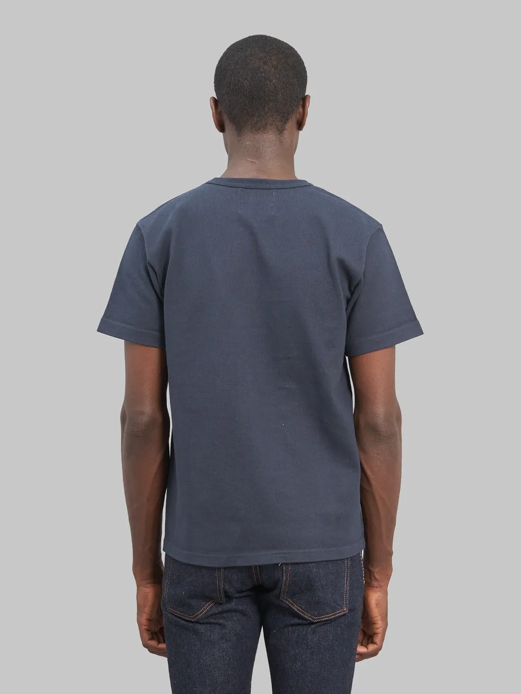 Wonder Looper Double Heavyweight Crewneck T-Shirt Navy
