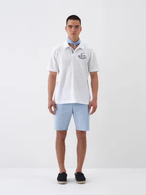Xint Off White Polo With Simple Design
