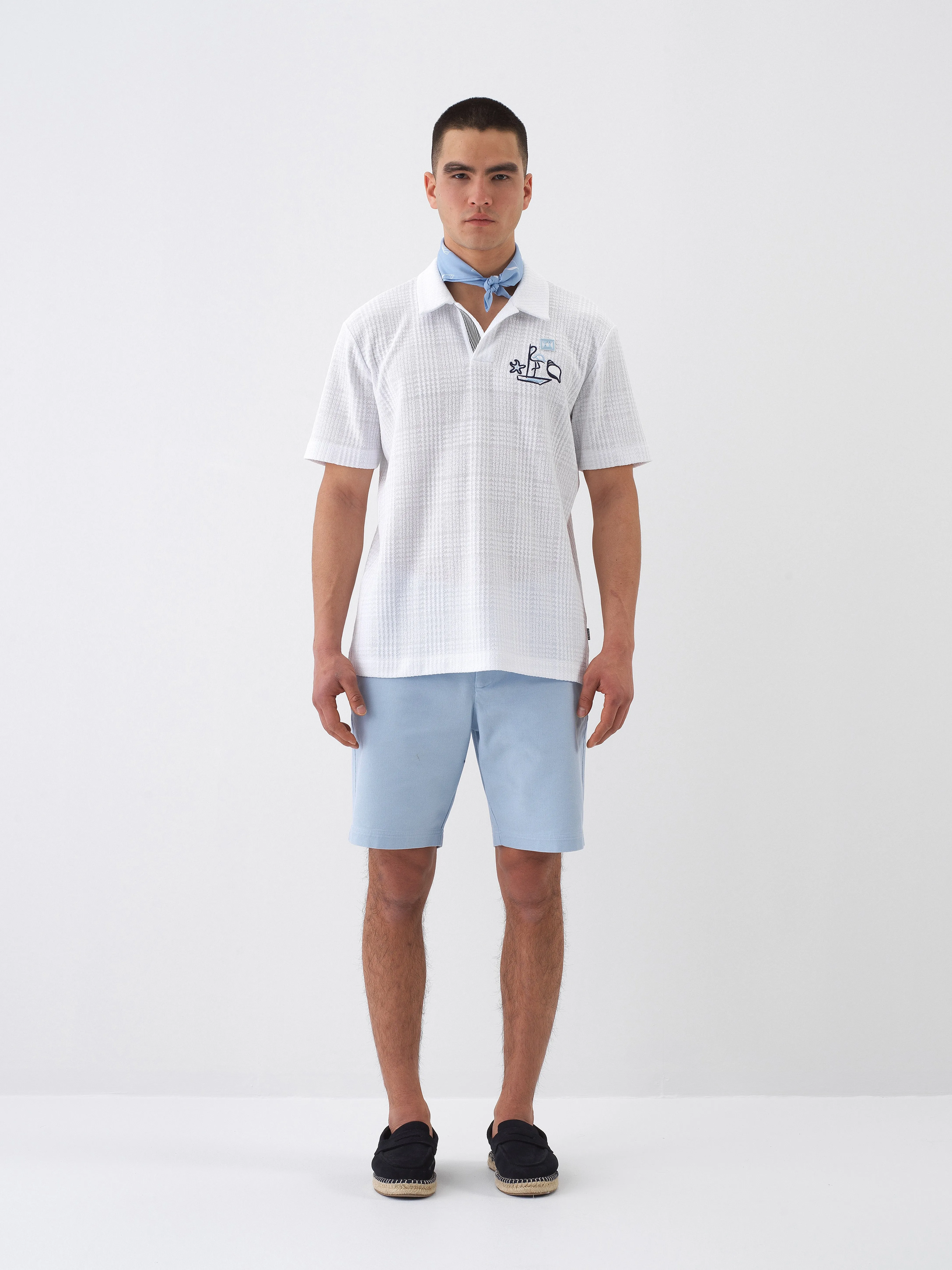 Xint Off White Polo With Simple Design