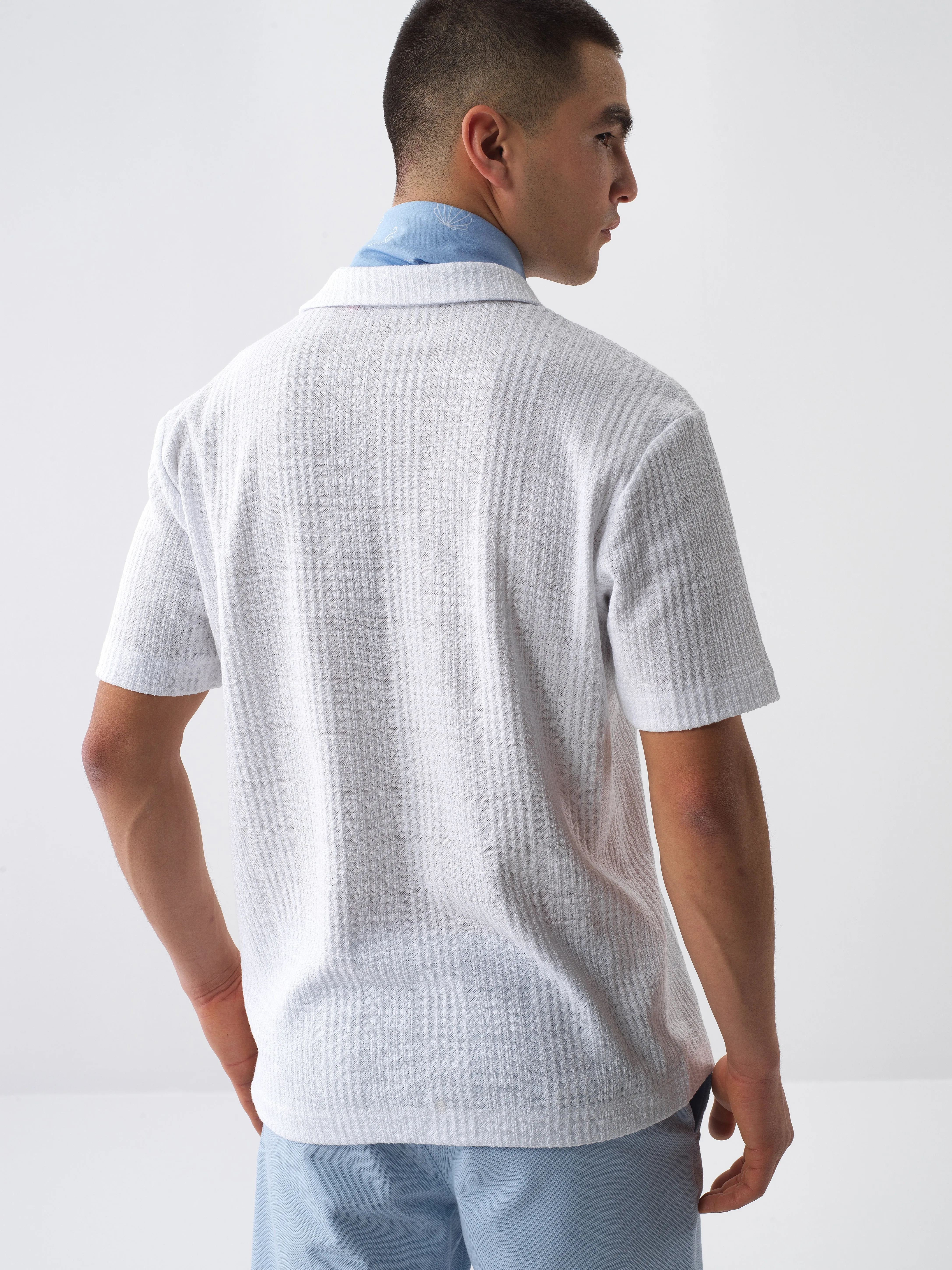 Xint Off White Polo With Simple Design